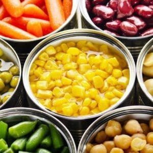 Canned Fruits and Veggies